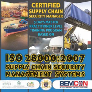 ISO 28000 2007 Supply Chain Security Manager Nov 2020 1