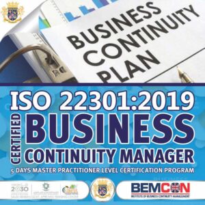 ISO 22301 2019 Business Continuity Manager Dec 2020