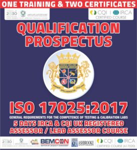 ISO 17025 2017 Qualification Prospectus