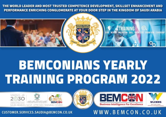 BEMCON Anual Training Calendar 2022