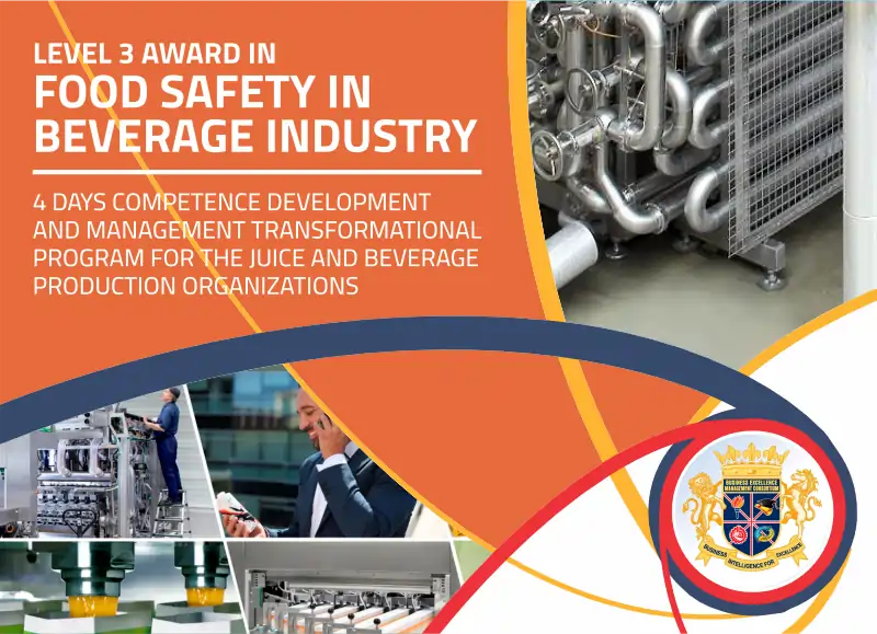 Food Safety Compendium For Beverage Industries - CompediumforBeverageIndustriesL3Award - BEMCON